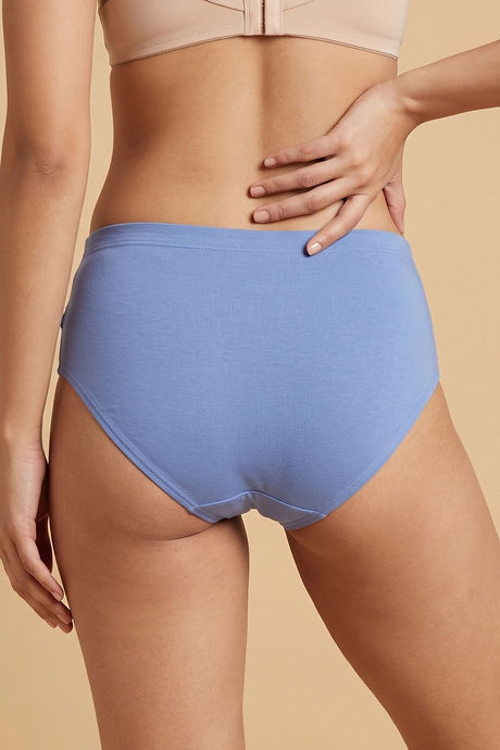 Zivame Anti-Microbial Medium Rise Full Coverage Hipster Panty (Pack of 5) - Multicolor — image 8